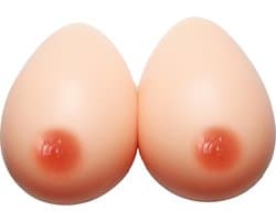 Borstprothese - 2-delige set - Cup D - 1000 gram - ZELFKLEVEND - 100% hypoallergene medische siliconen - kunstborst - Protheses - Nep Borst - Valse Borsten - Kunst Borst - Siliconen Huid - Crossdresser - Transgender - Travestiet - Body4Everybody