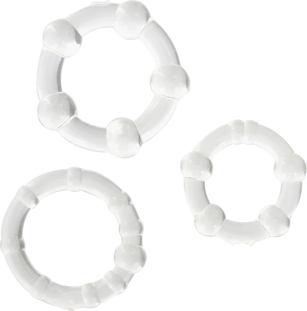 Scala Stay Hard - 3 stuks - Cockring - Transparant — afbeelding 1