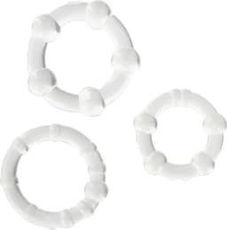 Scala Stay Hard - 3 stuks - Cockring - Transparant — thumbnail 1
