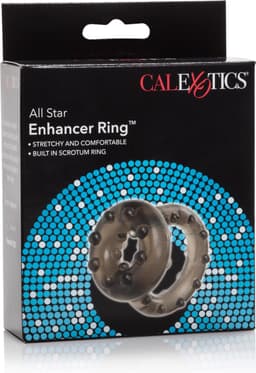 California Exotic Novelties - Allstar Enhancer - Penisring - Zwart - Ø 40 mm — thumbnail 4