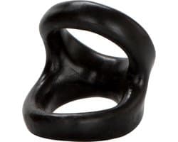 Colt - Snug Tugger - Dubbele Cockring met Scrotumsteun - Zwart