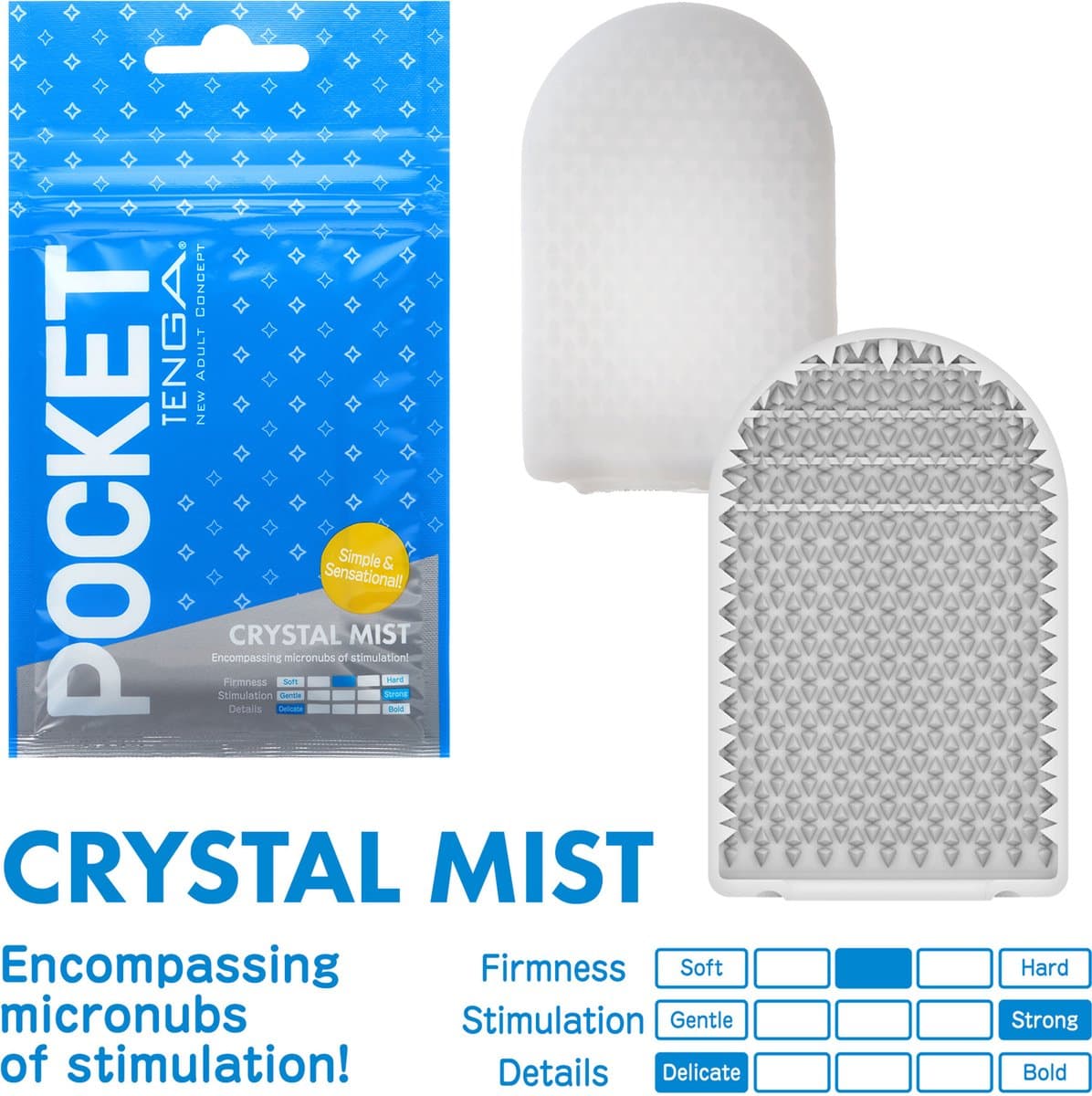Tenga - Pocket Stroker Crystal Mist — afbeelding 1