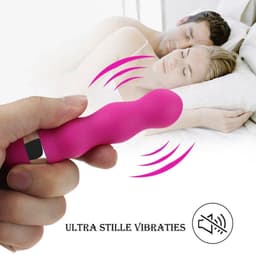 Happy Tears | Rechte vorm | Mini Vibrators Voor Vrouwen | Voor koppels | Fijne orgasmes | Krachtige motor en fijne vibraties | Luxe Vibrator | Realistische vibrator | Krachtige Vibrator | Clitoris En G-spot Stimulator | 11 cm | Paars — thumbnail 3