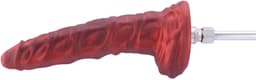 Hismith Dragonfire Fantasy Dildo 24,3 cm – Siliconen Dildo met Zuignap en KlicLok – Rood Zwart — thumbnail 2
