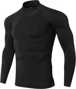 Thermo-onderhemd voor heren, warm, ademend, met lange mouwen, winter, functioneel ondergoed, skiondergoed, flexibel, zacht, thermoshirt voor outdoor sport — thumbnail 1