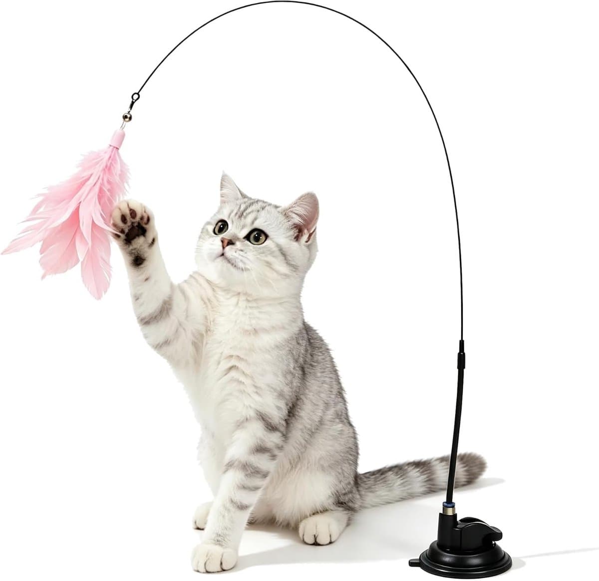Kattenhengel met zuignap, interactief kattenspeelgoed 95 — afbeelding 1