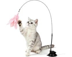Kattenhengel met zuignap, interactief kattenspeelgoed 95