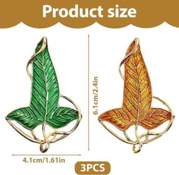 Broches, Groen en Blauw, Damesbroches, gepersonaliseerde broches, vintage broches, perfect voor Lord of the Rings-fans en Hobbit-fans — thumbnail 2