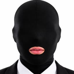 BDSM Masker - Seks Masker - Bondage Masker - Fetish Masker - Erotisch Masker - Zwarte Bivakmuts met Mondopening - Unisex — thumbnail 3