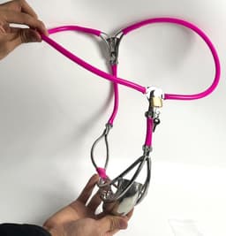 Belt voor heren, rooskleurig, 60-90 cm — thumbnail 1