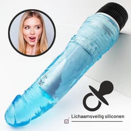 Realistische dildo vibrator 18cm staartdildo voor vrouwen seksspeeltje ⌀tot4,2cm Vibrator TPR vibratoren waterdicht G-spot vibratie voor vrouwen Dildo's seksspeeltje FOPS D10-4 — thumbnail 2