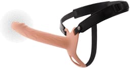 Hidden Desire Strap-ons Siliconen Met Afstandsbediening - Hollow Penis Strapon Vibrating 20cm - Huid — thumbnail 5