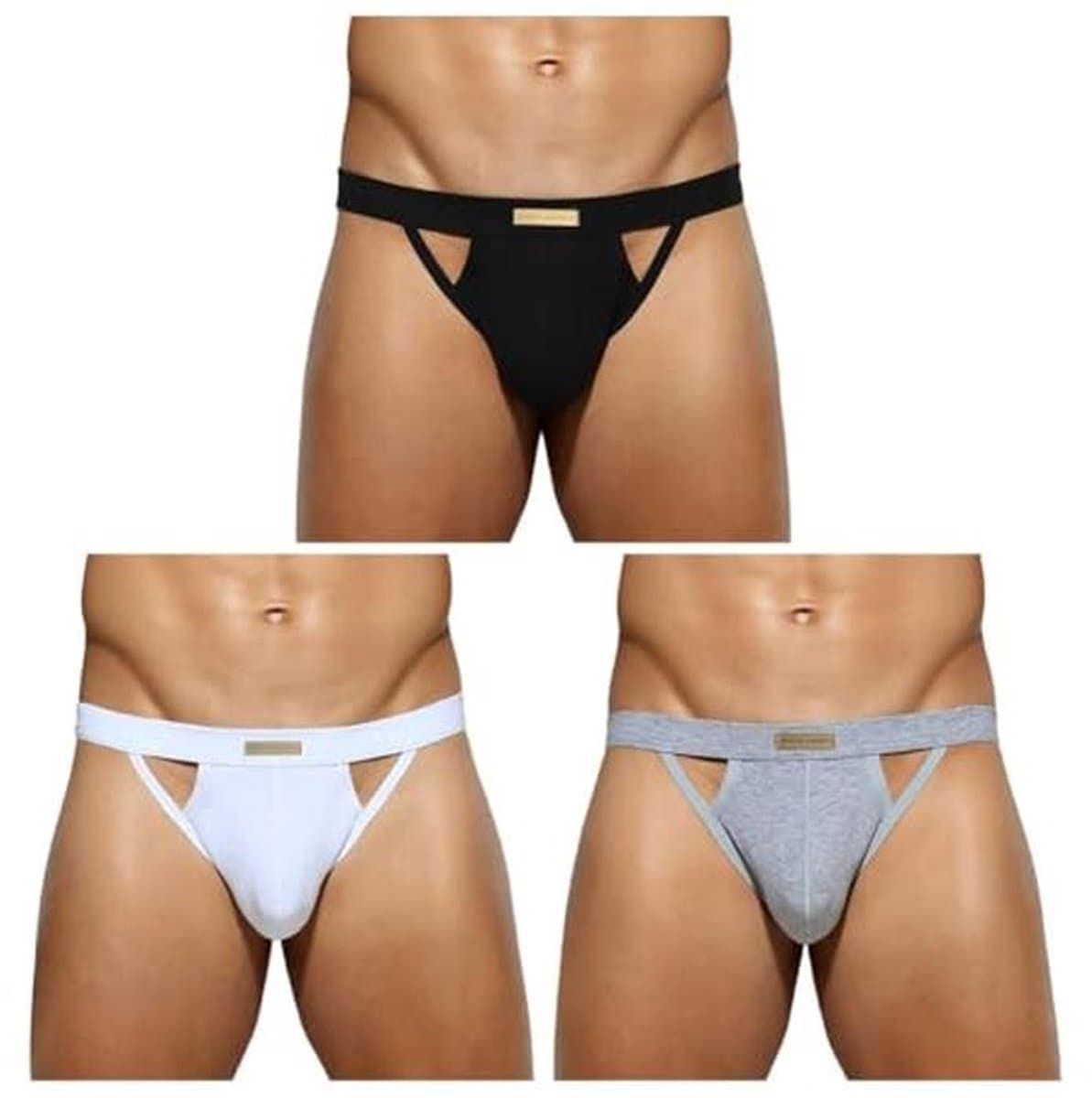 Heren Sexy Jockstrap G-String Ondergoed – Katoenen Boxershorts voor Sport en Ondersteuning — afbeelding 1