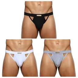 Heren Sexy Jockstrap G-String Ondergoed – Katoenen Boxershorts voor Sport en Ondersteuning — thumbnail 1