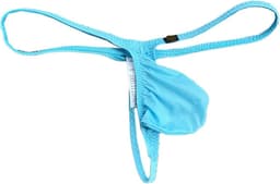 Mannen String Ondergoed - Laag Gesneden T-Back met Bulge Zak - Ademend Nylon - G-String — thumbnail 1