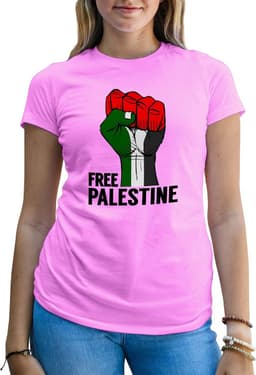 Vrouwen T-shirt met Palestina Print - Comfortabel Statement T-shirt voor Vrouwen — thumbnail 3
