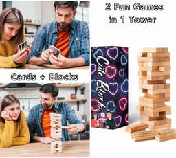 Romantisch Spannend Spel voor Koppels - 54 Uitdagende Stapelblokken voor Date Night — thumbnail 6