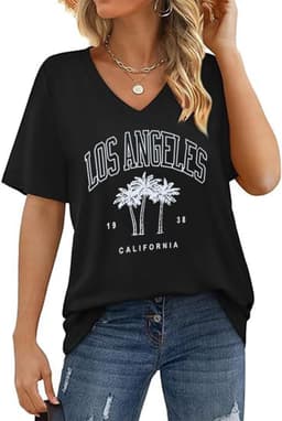 Dames Oversized T-shirt Zomer Vintage Gitaarprint — thumbnail 6