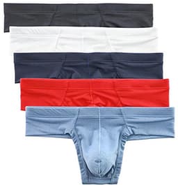 Heren Ondergoed Slips - Zachte Ademende Onderbroek lage Taille Trunks Pack — thumbnail 1