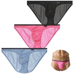 Ademende Mini-Slip voor Heren - 3 Stuks, Transparant en Sexy — thumbnail 1