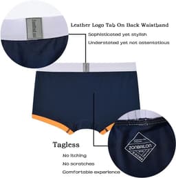 Heren Bamboe Boxer Slips Zacht en Ademend Ondergoed met 3D Pouch en Korte Pijp — thumbnail 5
