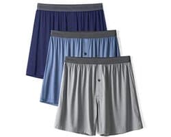 Heren Boxer Briefs met Open Kruis en Los Knoopje - Zacht Ondergoed 3/5 Pakjes