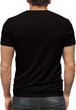 Heren T-Shirt met Hartslag en Gitaar - Muziek & Rock Stijl — thumbnail 2