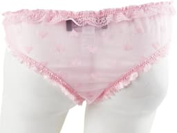BamBella ® - ondergoed - maat L/XL - Roze heren onderbroek hartjes open kruis kant mannen — thumbnail 4