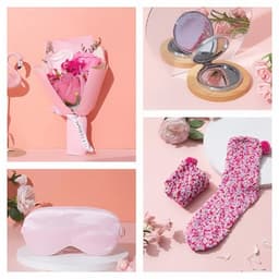Unieke Verjaardagscadeaus Set voor Vrouwen - Geschenken Mand Ideeën en Wijn Tuimelaar Set — thumbnail 2