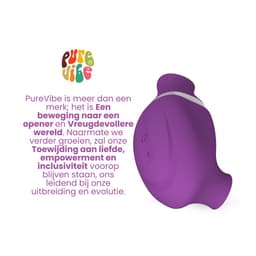PureVibe® Oral Air-Pulse Lover Likkende Clitoris stimulator luchtdruk vibrator - vibrators voor vrouwen - Paars — thumbnail 12