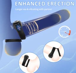 Cockring Vibrator - Ook via app bestuurbaar - Penis ring - Trilfunctie - Masturbator - Scrotum stimulatie - Balzak - Tril — thumbnail 2