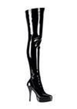 Pleaser - INDULGE-3000 Plateau overknee Laarzen - US 13 - 44 Shoes - Zwart — thumbnail 2