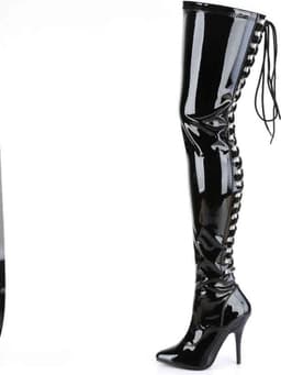 Pleaser - SEDUCE-3063 Overknee Laarzen - Paaldans schoenen - 44 Shoes - Zwart — thumbnail 3