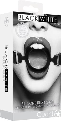 Siliconen Ring Gag – Zwart — thumbnail 3
