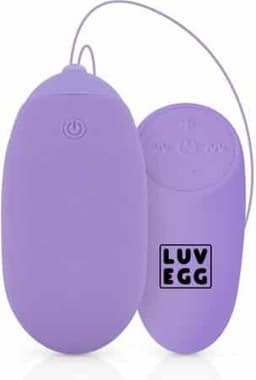 LUV EGG - Vibrerend Ei met Afstandsbediening - XL Vibratie Ei - Oplaadbaar - Waterproof - Koppeltoy - Seksspeeltje - Sex Toys voor Vrouwen - Paars — thumbnail 20