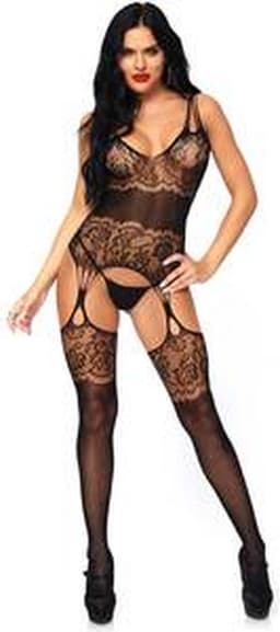 Strappy rose bodystocking — thumbnail 11