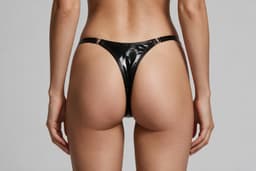 Lederen vrouwen string - Erotische slip - Sexy — thumbnail 4