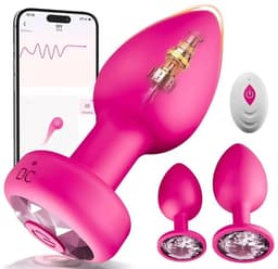 Luxe Vibrerende Buttplug Set – App Bestuurbaar – Anaal Plug — thumbnail 1