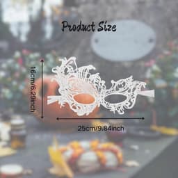 Masker voor dames - Venetiaans ontwerp - Kanten materiaal - Perfect voor Halloween - ShopVlot — thumbnail 2