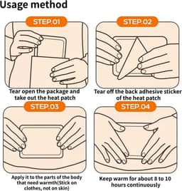 Heat plaster back, neck and shoulder - 10 hours pleasant depth warmth, back warmers - ShopVlot — thumbnail 4