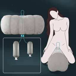 Sexkussen met Handboeien - Opblaasbaar Seks Kussen - Fixatieset - Handsfree - Seksaccessoire - met Houder voor Masturbator, Dildo of Vibrator - Voor Stellen - Reizen Thuis en Hotel — thumbnail 4