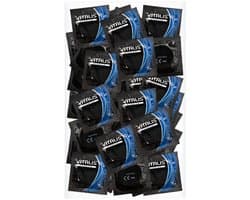 VITALIS 100 condooms pack Natural, Nominale breedte 53 mm, Gevoelsechte natuurkleurige, met glijmiddel op siliconenbasis