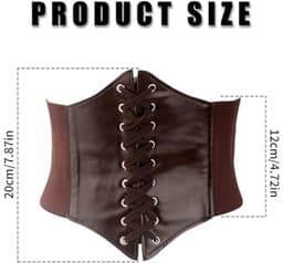 Dames Corset voor Taille - Brede Korsetriem voor Cosplay en Halloween — thumbnail 2