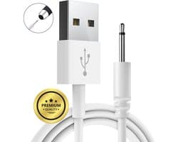 DC Kabel - USB naar DC Oplader - USB DC Oplaadkabel 2.5mm - 80cm - Wit