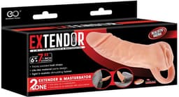 NMC 2-in-1 7 inch penisvergroter en masturbator - Huidkleur — thumbnail 2