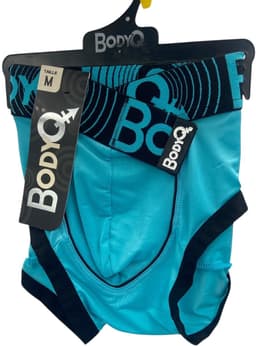 BodyQ Sexy Heren Boxershort – Aqua/Zwart – Erotische Herenlingerie – Maat L — thumbnail 2