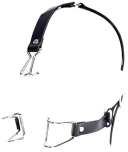 Mond- en neus haken (leer afwerking) - BDSM - extreme - sextoys — thumbnail 1