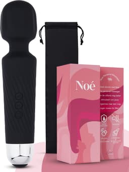 Essential Pleasure Noé - Magic Wand Vibrator - Massagestaaf met Clitoris Stimulator – Vibrators voor Vrouwen – Zwart — thumbnail 4