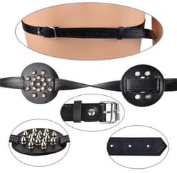BDSM Tepel bondage - Spikes - Tepelklem - Verstelbaar - Leder - Crush — thumbnail 9