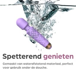 Sinsaa Vibrators voor Vrouwen - Clitoris Stimulator - Clitoris Vibrator - Sex Toys voor Vrouwen - Sexspeeltjes voor Koppels - Magic Wand Vibrator - Fluisterstil - Waterdicht - Incl. Cleaning Spray - Giftset - Paars — thumbnail 4